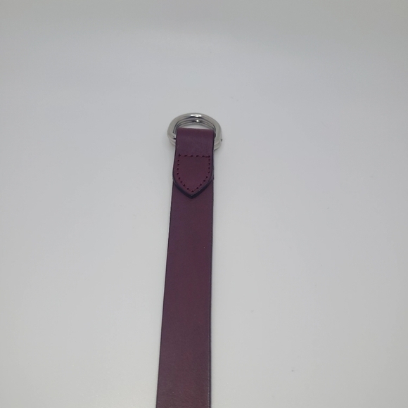 GAP M/L Cow Leather Red Bugundy Belt - Picture 9 of 11